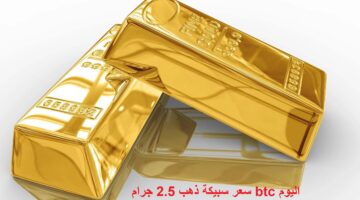 سعر سبيكة ذهب 2.5 جرام btc اليوم الثلاثاء 28 يناير 2025 داخل محلات الصاغة المصرية للمستهلكين والتجار