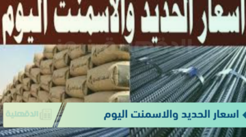 ارتفاع في اسعار الحديد والاسمنت اليوم الثلاثاء الموافق 21 يناير 2025 للمستهلكين في الشركات والمصانع المحلية