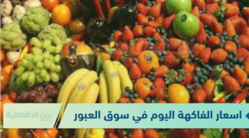 اسعار الفاكهة اليوم في سوق العبور الجمعة الموافق 24 يناير 2025 للمستهلك في مصر
