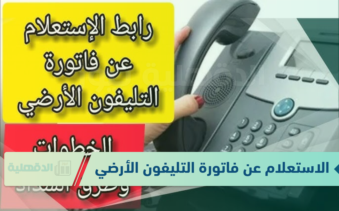 الاستعلام عن فاتورة التليفون الأرضي من خلال الرابط الرسمي te.eg وأفضل طرق الدفع