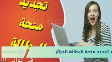 تجديد منحة البطالة الجزائر عبر minha.anem.dz وأهم الشروط المطلوبة للتجديد