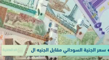 سعر الجنية السوداني مقابل الجنيه المصري الاثنين الموافق 20 يناير 2025 وفق آخر تحديث
