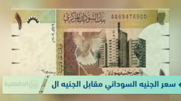سعر الجنيه السوداني مقابل الجنيه المصري الاحد الموافق 19 يناير 2025 وفق آخر تحديث صادر عن البنوك