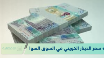 سعر الدينار الكويتي في السوق السوداء الثلاثاء الموافق 21 يناير 2025 وفق آخر تحديث لقيمتي البيع والشراء