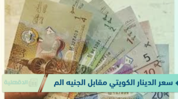 سعر الدينار الكويتي مقابل الجنيه المصري الاربعاء 22 يناير 2025 وفق آخر تحديث صادر عن البنوك