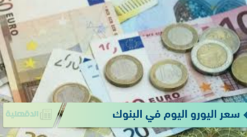 سعر اليورو اليوم في البنوك الثلاثاء الموافق 21 يناير 2025 وفق آخر تحديث لقيمتي البيع والشراء