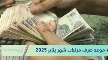 رسميًا .. بدء صرف مرتبات شهر يناير 2025 اليوم وجدول الحد الأدنى للأجور وفق وزارة المالية