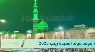 مدد يـ أم العواجز مدد.. موعد مولد السيدة زينب 2025 في مصر وأهم فعاليات الاحتفال بـ أم العزائم