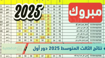 نتائج الثالث المتوسط 2025 دور أول ورابط الاستعلام عبر موقع الوزارة ونتائجنا epedu.gov.iq