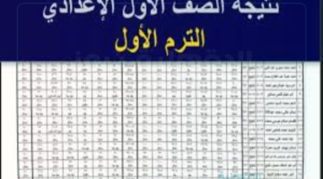 أستعلم نتيجة الصف الاول الاعدادي الترم الاول ورابط الحصول على النتائج عبر moe.gov.eg جميع المحافظات