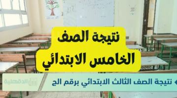 الآن نتيجة الصف الثالث الابتدائي برقم الجلوس والاسم بجميع المدارس