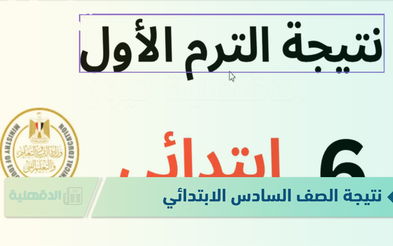 استظهار نتيجة الصف السادس الابتدائي 2025 جميع المحافظات ورابط استخراج النتائج عبر eduserv.cairo.gov.eg