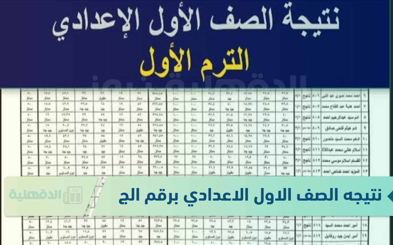 هُنا نتيجه الصف الاول الاعدادي برقم الجلوس الترم الاول عبر بوابة التعليم الأساسي فور إعلانها رسميًا