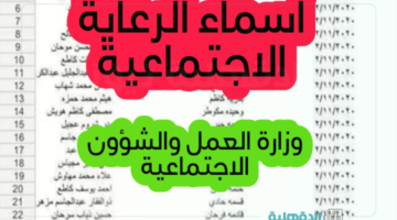 متاح الآن.. أسماء المشمولين بالرعاية الاجتماعية الوجبة الأخيرة في العراق 2025 عبر منصة مظلتي