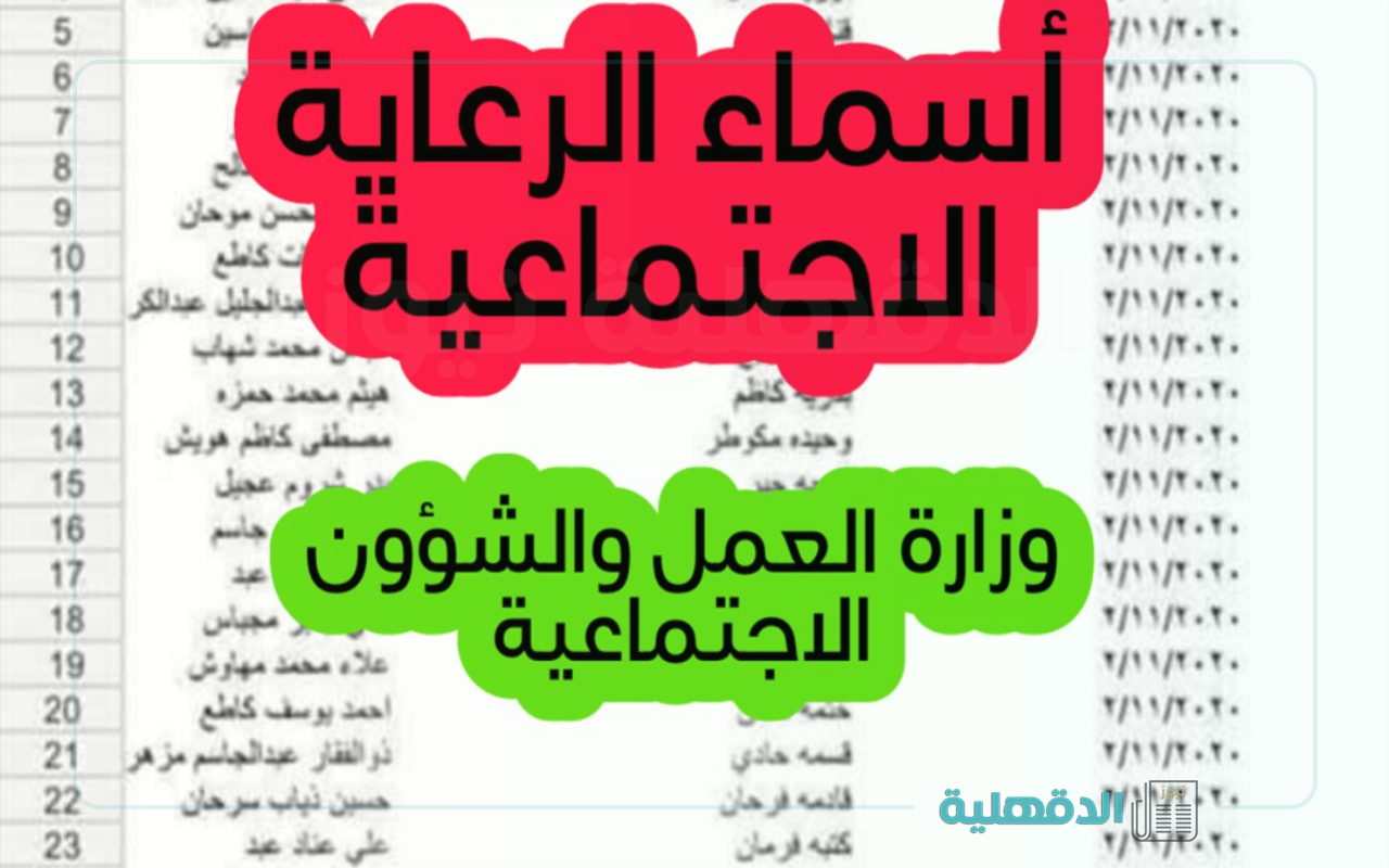 متاح الآن.. أسماء المشمولين بالرعاية الاجتماعية الوجبة الأخيرة في العراق 2025 عبر منصة مظلتي