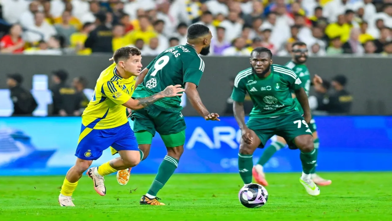 القنوات الناقلة مباراة الاهلي والنصر والموعد والمعلق والتشكيل المتوقع