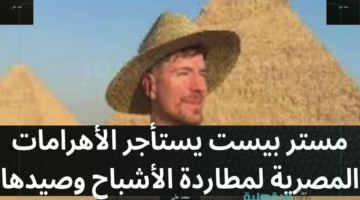 مغامرات داخل الأهرامات.. حقيقة استئجار مستر بيست للأهرامات المصرية mr beast pyramids "وزارة السياحة تحسم الجدل"