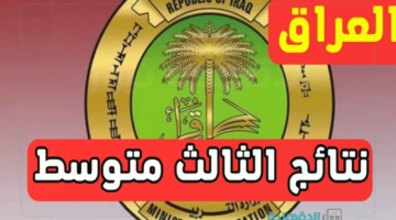 استعلم عن درجاتك.. نتائج الثالث المتوسط العراق الدور الأول 2025 عموم العراق عبر موقع الوزارة الرسمي