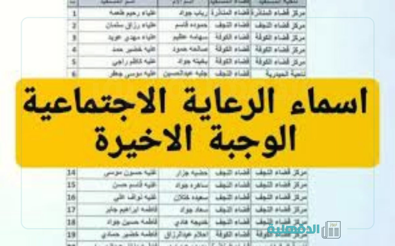 هل أنت مستفيد؟.. الاستعلام عن أسماء المشمولين بالرعاية الاجتماعية الوجبة الأخيرة 2025 عموم العراق عبر منصة مظلتي