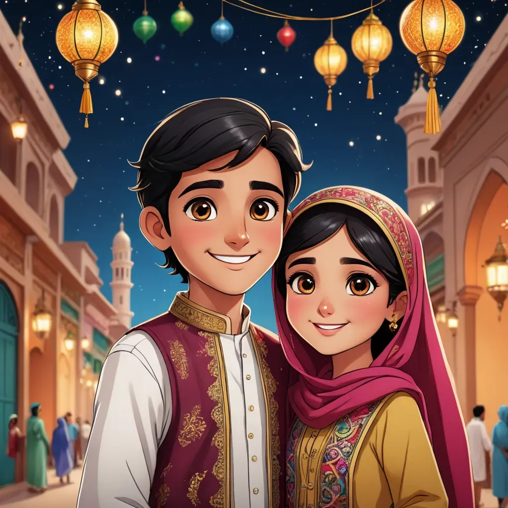 صور عيد الفطر 2025 انيمي عن طريق جيبلي استوديو studio ghibli بالذكاء الإصطناعي