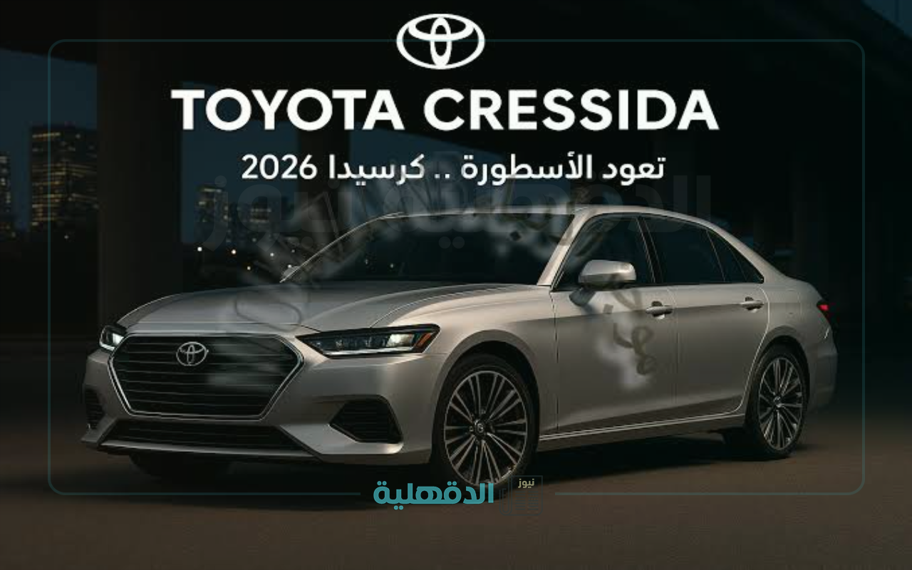 سيارة تويوتا كرسيدا 2026.. تصميم عريق وتقنيات متقدمة في سيارة واحدة قريبا بالأسواق