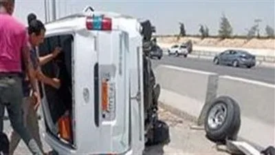 حادث تصادم فوق كوبري أجا بالدقهلية يسفر عن إصابة 4 أشخاص بينهم مواطنان كويتيان