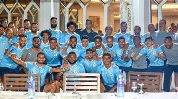 نبيل الكوكي ينظم مأدبة عشاء خاصة للاعبي وأفراد بعثة المصري في معسكر تونس 2025