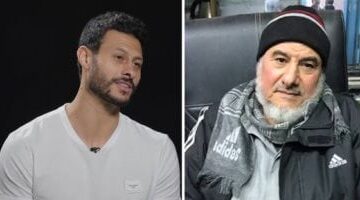 جثمان والد محمد الشناوي يغادر مستشفى زايد متجهاً نحو كفر الشيخ