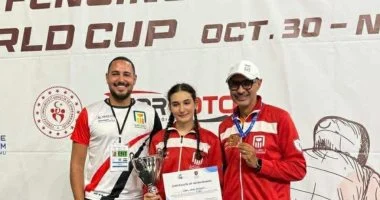 سارة عمرو تحقق ذهبية كأس العالم لسلاح الشيش تحت 17 سنة في تركيا