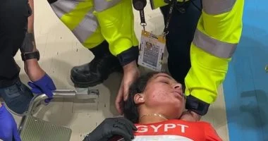 وزير الرياضة يزور ابتسام زايد للاطمئنان على حالتها الصحية بعد إصابتها في بطولة العالم للدراجات بتشيلي..