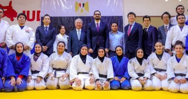 رئيس الجايكا اليابانية في زيارة لمنتخب الجودو.. المتحف المصري نموذج حضاري فريد