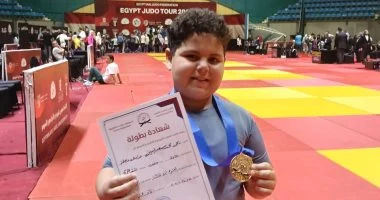 يحيى سعد الدين يحقق ذهبية الجمهورية في الجودو لفئة الناشئين